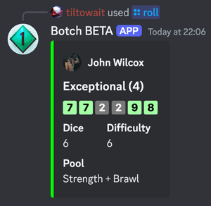 Botch: Basic roll